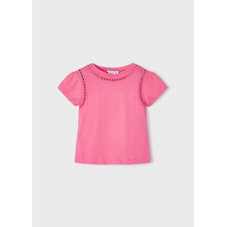 Camiseta M/C Bordado Calado Mayoral