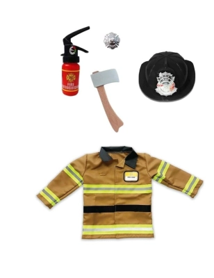 Disfraz de Bombero de Great Pretenders marrón