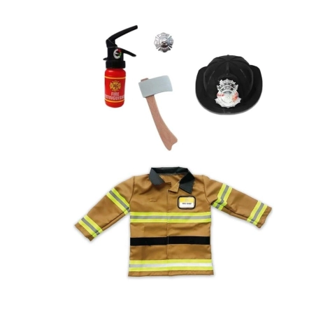 Disfraz de Bombero de Great Pretenders marrón