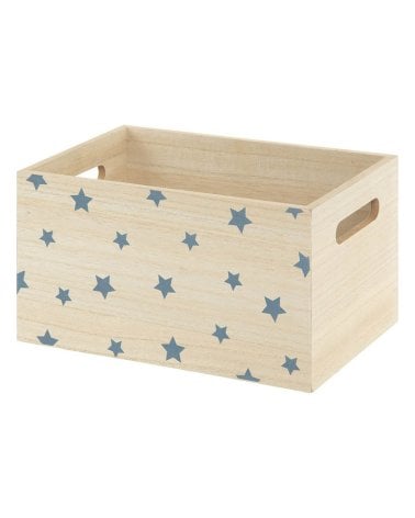 Caja Madera Decorativa Estrellas de Atmosphera Talla S
