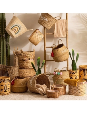 Cesta Decorativa de Bambú Atmosphera