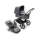 Coche de dos piezas Fox 5 de Bugaboo Grafito / Gris Melange / Azul Tormenta