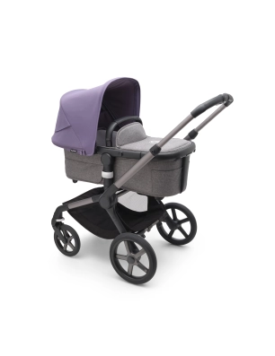 Cochecito 2 piezas Bugaboo Fox 5 Grafito / Gris Melange - Astro Purple