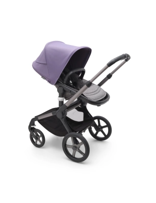 Cochecito 2 piezas Bugaboo Fox 5 Grafito / Gris Melange - Astro Purple