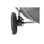 Cochecito Gemelar Easy Twin 4 de Baby Monsters Silver / Negro