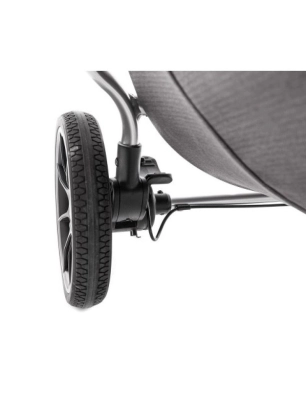 Cochecito Gemelar Easy Twin 4 de Baby Monsters Silver / Negro