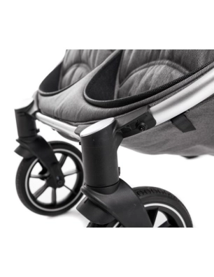 Cochecito Gemelar Easy Twin 4 de Baby Monsters Silver / Negro