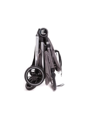 Cochecito Gemelar Easy Twin 4 de Baby Monsters Silver / Negro