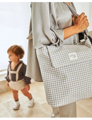 Bolsa Canastilla I Love Vichy de Walking Mum