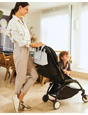 Bolso Organizador I Love Vichy de Walking Mum Gris