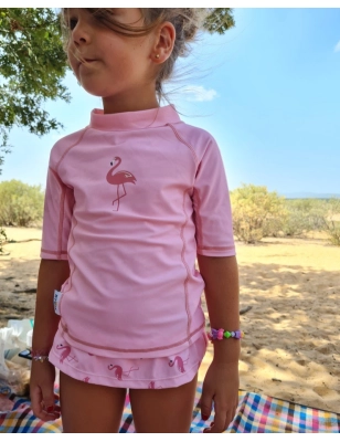 Camiseta Manga Corta Flamingos de Btbox