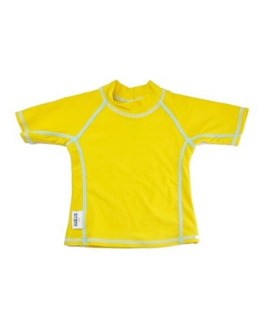 Camiseta Manga Corta Lunares de Btbox Mostaza