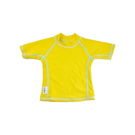 Camiseta Manga Corta Lunares de Btbox Mostaza