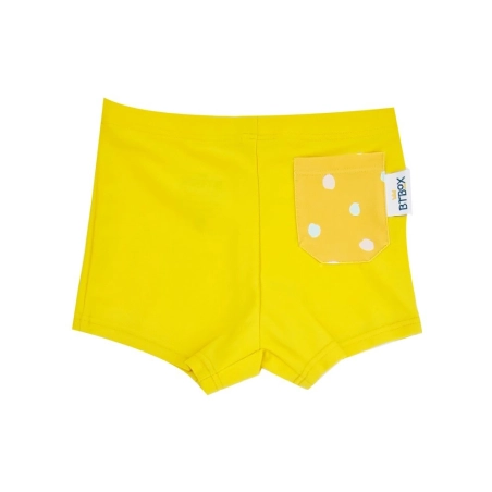 Bañador Boxer Lunares de Btbox Mostaza