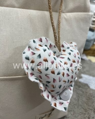 Colgante Corazón Iris de Giraffa Bianca e Blu