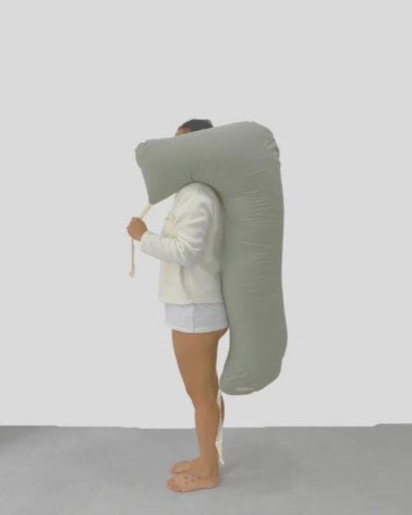 Cojín Medio Cuerpo de Simple Family Verde Oliva