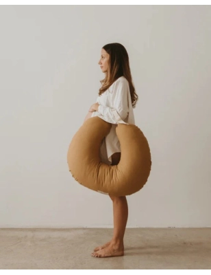 Cojín Lactancia Media Luna de Simple Family Mostaza