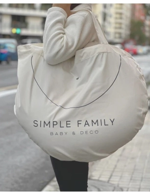 Cojín Lactancia Media Luna de Simple Family Gris Niebla