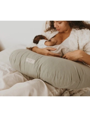 Cojín Lactancia Media Luna de Simple Family Gris Niebla