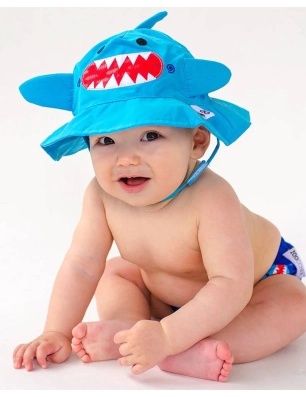 Bañador Pañal con Sombrero de Zoocchini Tiburón
