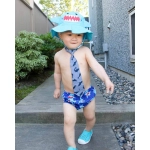 Bañador Pañal con Sombrero de Zoocchini Tiburón