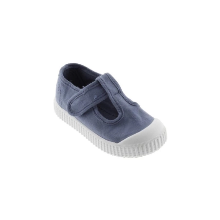 Sandalia Lona Tintada Victoria Azul
