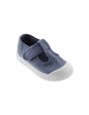 Sandalia Lona Tintada Victoria Azul
