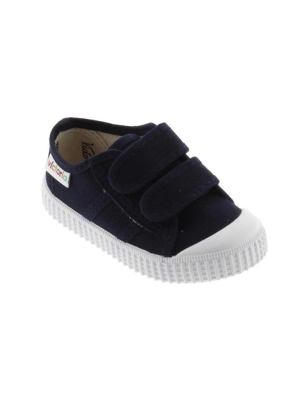 Zapatillas Tiras Lona Victoria Marino
