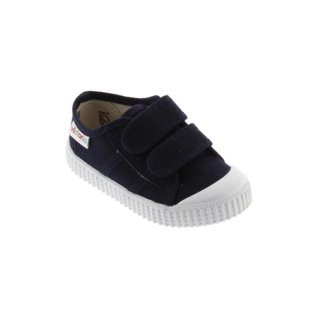 Zapatillas Tiras Lona Victoria Marino