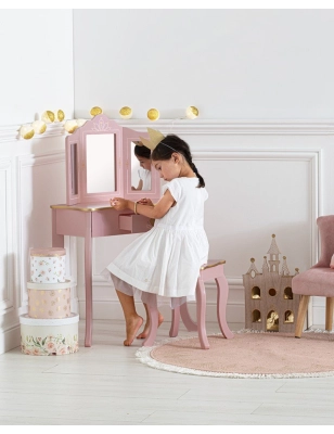 Tocador Infantil con Taburete Sissi Atmosphera