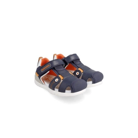Sandalias Tiras Cerradas de Biomecanics Marino / Naranja
