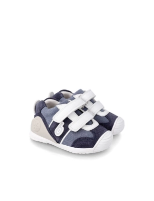Deportivas de Lona Combinadas de Biomecanics Marino