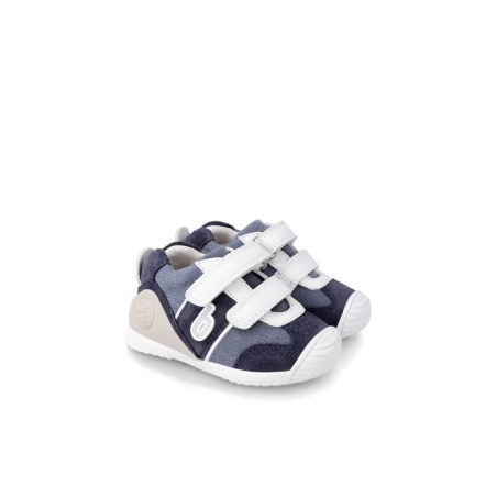 Deportivas de Lona Combinadas de Biomecanics Marino