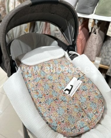 Saco Cuco Melissa Interior Bámbula Giraffa Bianca e Blu