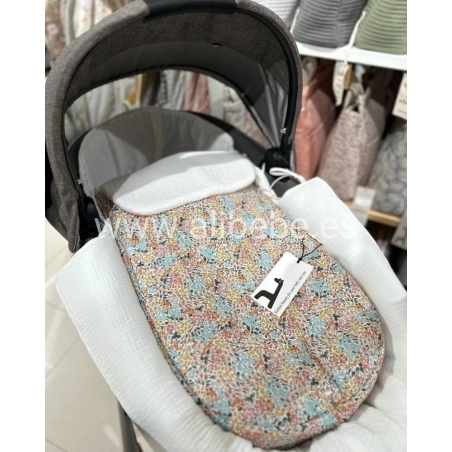Saco Cuco Melissa Interior Bámbula Giraffa Bianca e Blu