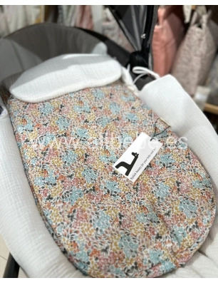 Saco Cuco Melissa Interior Bámbula Giraffa Bianca e Blu