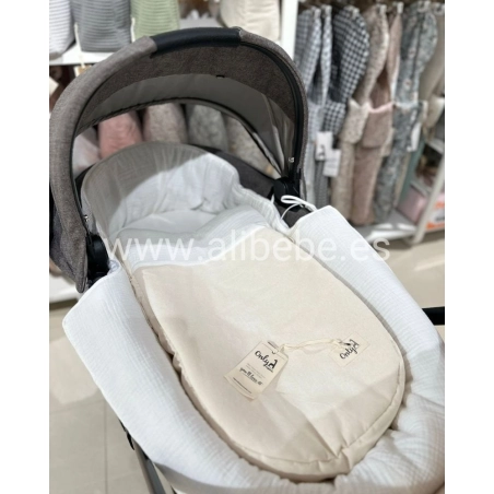 Saco Cuco Essenza Interior Bámbula Giraffa Bianca e Blu