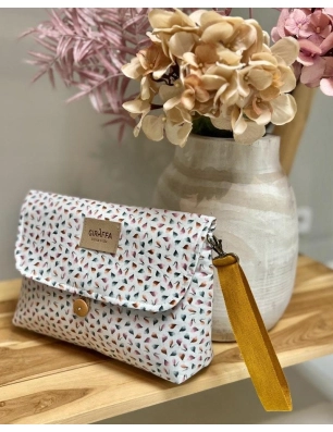 Neceser Iris de Giraffa Bianca e Blu