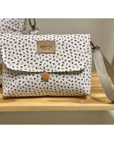 Neceser Iris de Giraffa Bianca e Blu