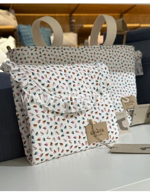 Cambiador de Viaje Iris Giraffa Bianca e Blu