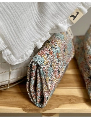 Cambiador de Viaje Melissa Giraffa Bianca e Blu