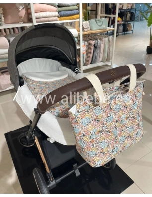Saco Cuco Melissa Interior Bámbula Giraffa Bianca e Blu