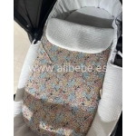 Saco Cuco Melissa Interior Bámbula Giraffa Bianca e Blu