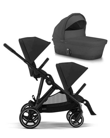Cochecito Gazelle S de Cybex con Silla Extra Moon Black