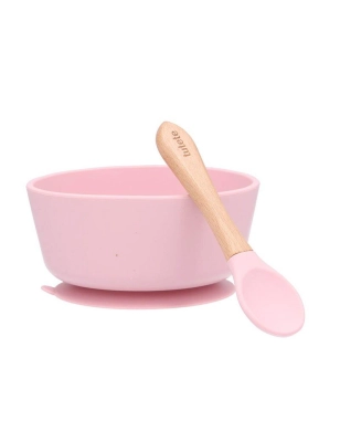 Bol de Silicona y Cuchara de Tutete Pink