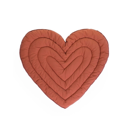 Alfombra de Juegos Corazón Childhome Terracota