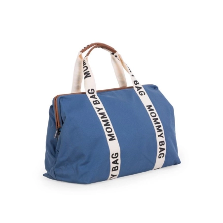 Bolsa Mommy Bag Sinature Canvas de Childhome Indigo