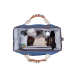 Bolsa Mommy Bag Sinature Canvas de Childhome Indigo