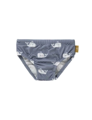 Bañador Pañal con Protección Solar de Fresk Ballenas Azul