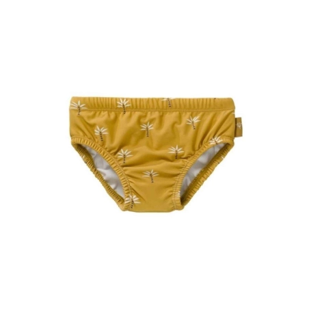 Bañador Pañal con Protección Solar de Fresk Palmeras Mostaza